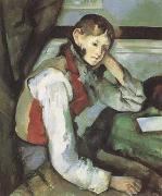 Boy with a Red Waistcoat (mk09) Paul Cezanne
